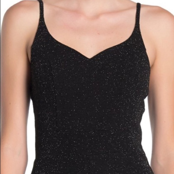 NWT MAX & ASH Metallic V-Neck Jumpsuit - Picture 3 of 3